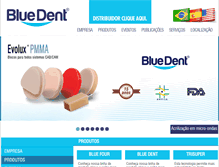 Tablet Screenshot of bluedent.com.br